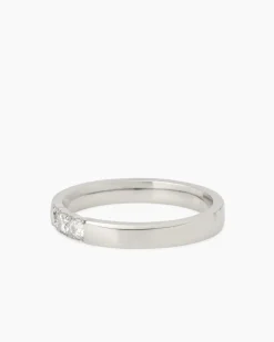 Ring mit Zirkonia, 3er Set