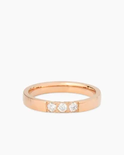 Ring mit Zirkonia, 3er Set