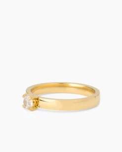 Ring mit Zirkonia, 3er Set