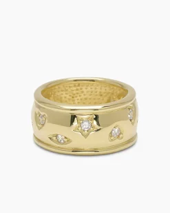 Ring "Mond & Sterne" mit Zirkonia