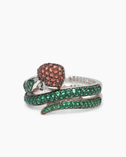 Ring "Schlange" mit Zirkonia
