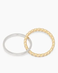 Ring-Set, 2tlg. mit Zirkon