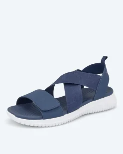 Sandale mit Elastikbändern