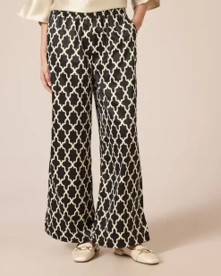 Satinhose mit Print