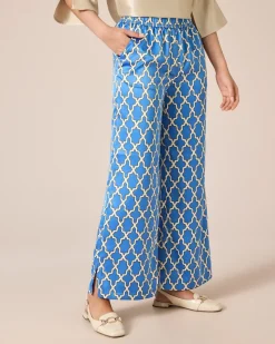 Satinhose mit Print