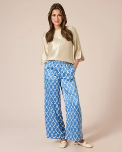 Satinhose mit Print