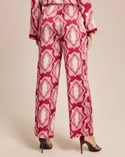 Satinhose mit Seidenanteil