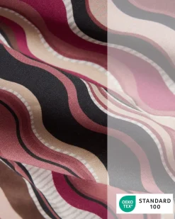 Satin-Wendebettwäsche "Chevron", 3tlg.