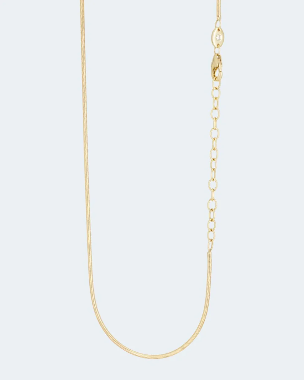 Schlangenkette mit Brillant 0,02 ct