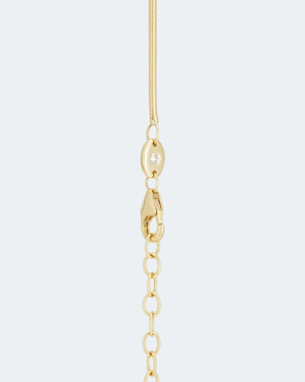 Schlangenkette mit Brillant 0,02 ct