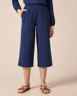 7/8-Schlupfhose aus Musselin