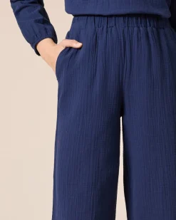 7/8-Schlupfhose aus Musselin