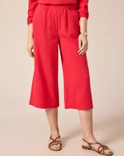 7/8-Schlupfhose aus Musselin
