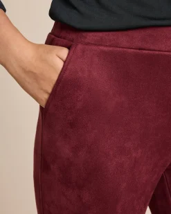 Schlupfhose aus Veloursimitat