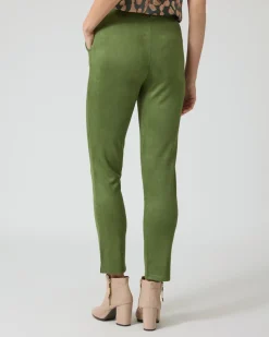 Schlupfhose aus Velourslederimitat