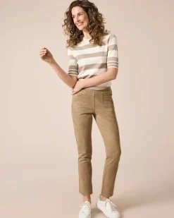 Schlupfhose aus Velours-Optik