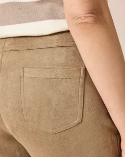 Schlupfhose aus Velours-Optik