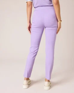 Schlupfhose im Jacquard-Bengalin