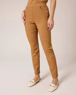 Schlupfhose im Jacquard-Bengalin