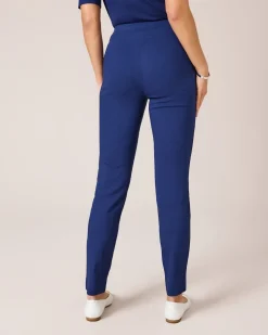 Schlupfhose im Jacquard-Bengalin
