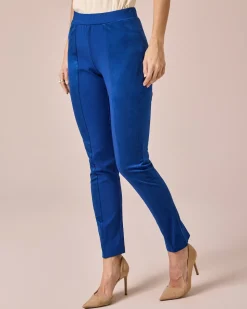 Schlupfhose im Material-Mix