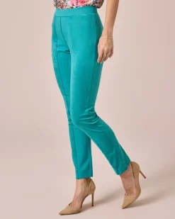 Schlupfhose im Material-Mix