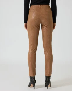 Schlupfhose in Schlangenlederoptik