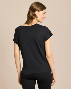 Shirt aus Modal mit Applikation