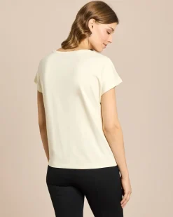 Shirt aus Modal mit Applikation