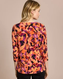 Shirt Blumen-Druck