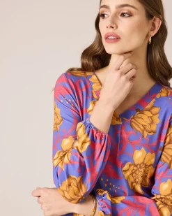 Shirtbluse mit Blumen-Print