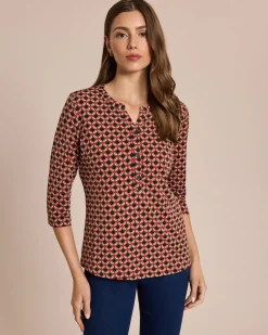 Shirt-Bluse mit Knopfleiste