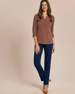 Shirt-Bluse mit Knopfleiste