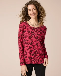 Shirt Druck Heart Rundhals