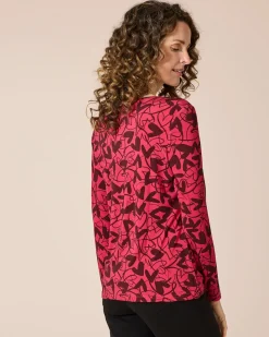 Shirt Druck Heart Rundhals