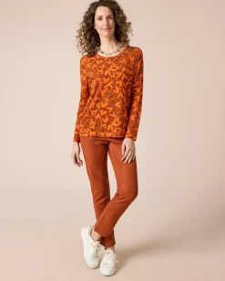 Shirt Druck Heart Rundhals