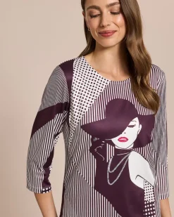 Shirt Frau mit Hut