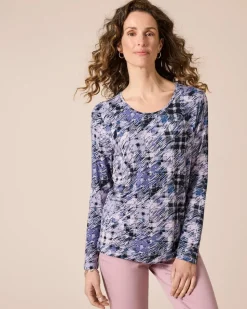Shirt Hahnentritt, Rundhals