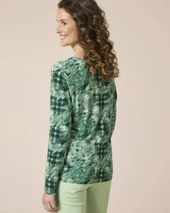 Shirt Hahnentritt, Rundhals