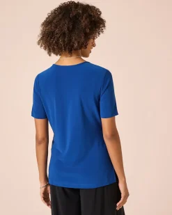 Shirt im Blätter- oder Uni-Design