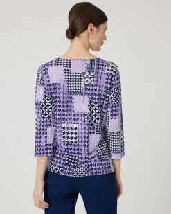 Shirt im Hahnentritt-Design