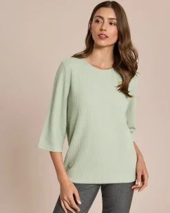 Shirt in Waffel-Optik
