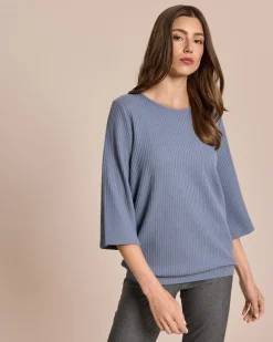 Shirt in Waffel-Optik