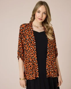 Shirtjacke mit Print