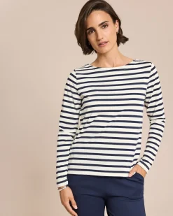 Shirt langarm mit Streifen