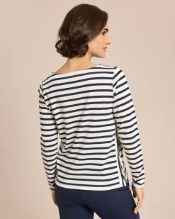 Shirt langarm mit Streifen