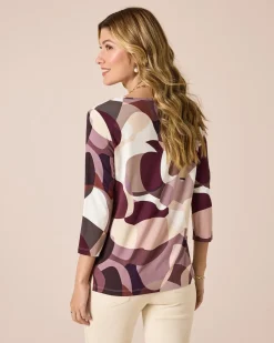 Shirt mit 3/4 Arm und Druck