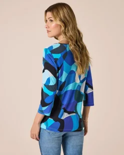 Shirt mit 3/4 Arm und Druck