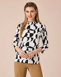 Shirt mit Bicolor-Druck