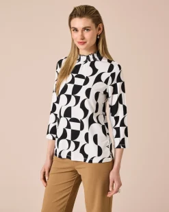 Shirt mit Bicolor-Druck